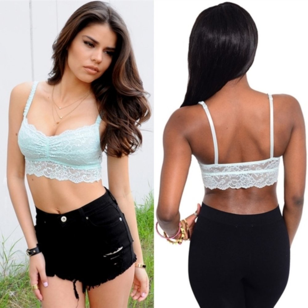 Lace Bralettes--Made in USA